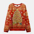Kyoto-Lion Gingerbread Man Tree Christmas Ugly Sweatshirt