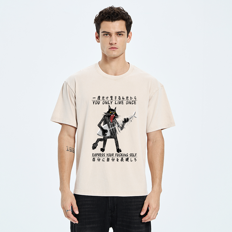 trendy Kyoto lion streetwear t-shirt