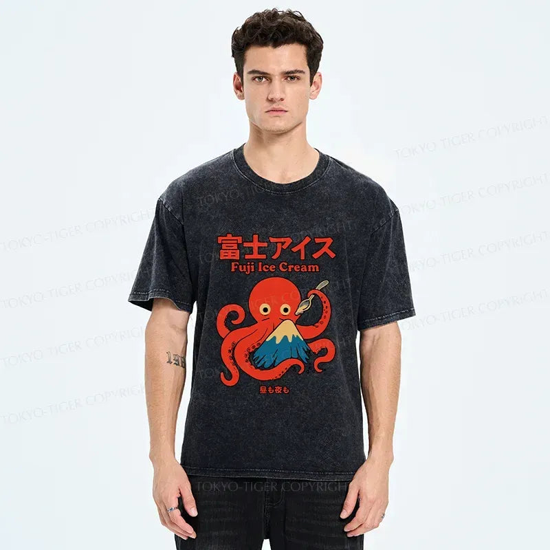 Octopus Eating Mount Fuji Tee
