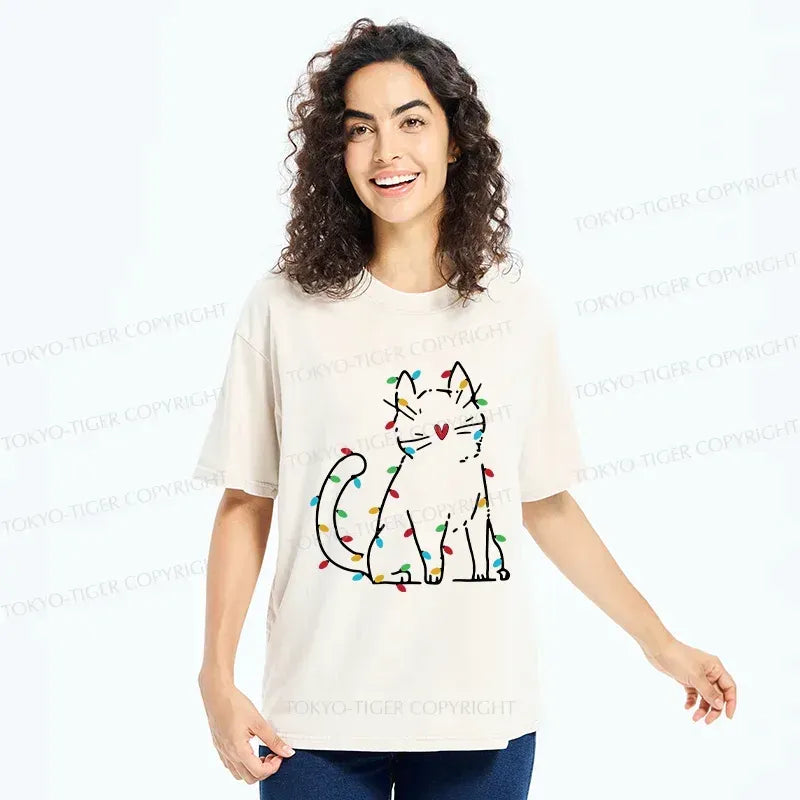 Japanese Cat T-Shirt for Christmas Gift