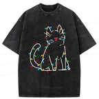 Vintage Japan Cat T-Shirt for Street Style