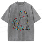 Japanese Cat T-Shirt for Christmas Gift