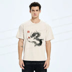 Dragon Holding Flower Tee On Sale