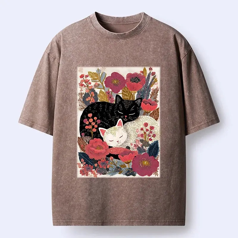 washed cotton t-shirt for daily wear