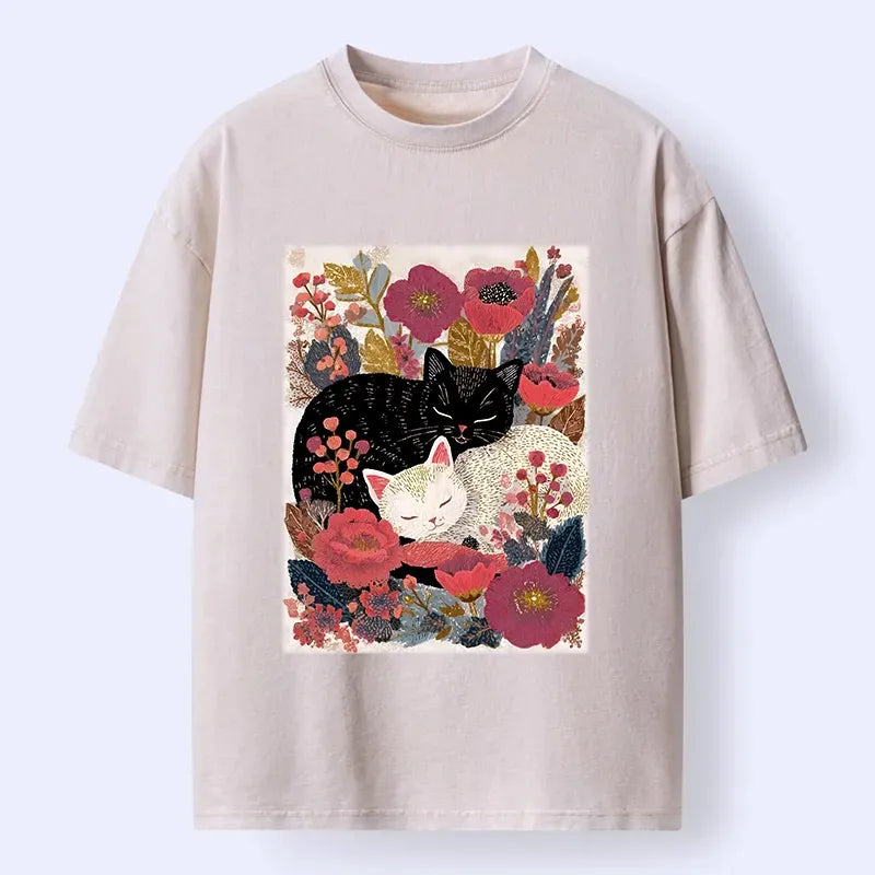 washed cotton t-shirt for daily wear
