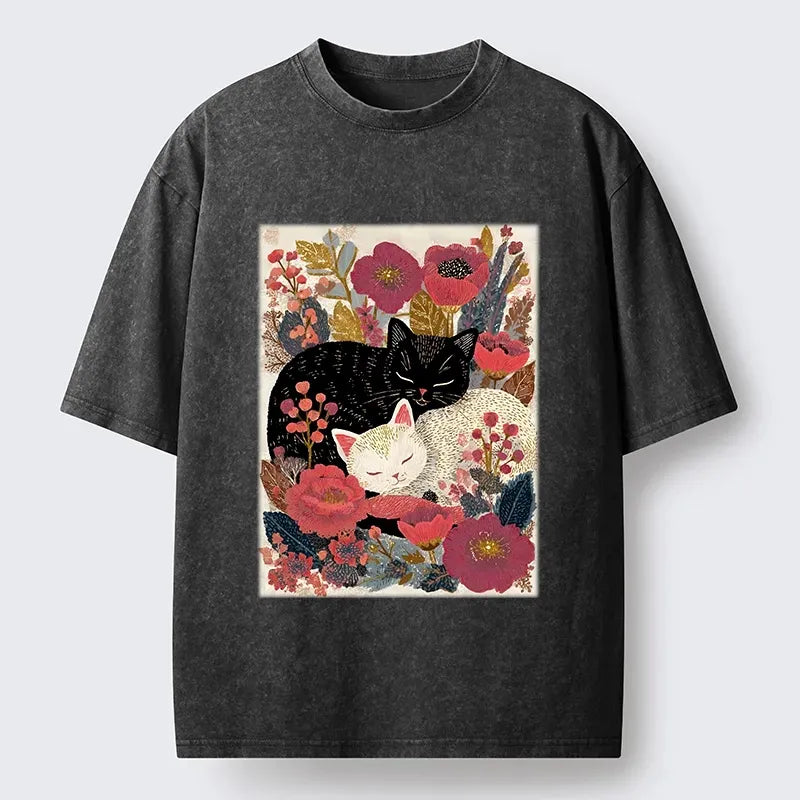 washed cotton t-shirt for daily wear