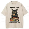 vintage Japanese sushi cat t-shirt