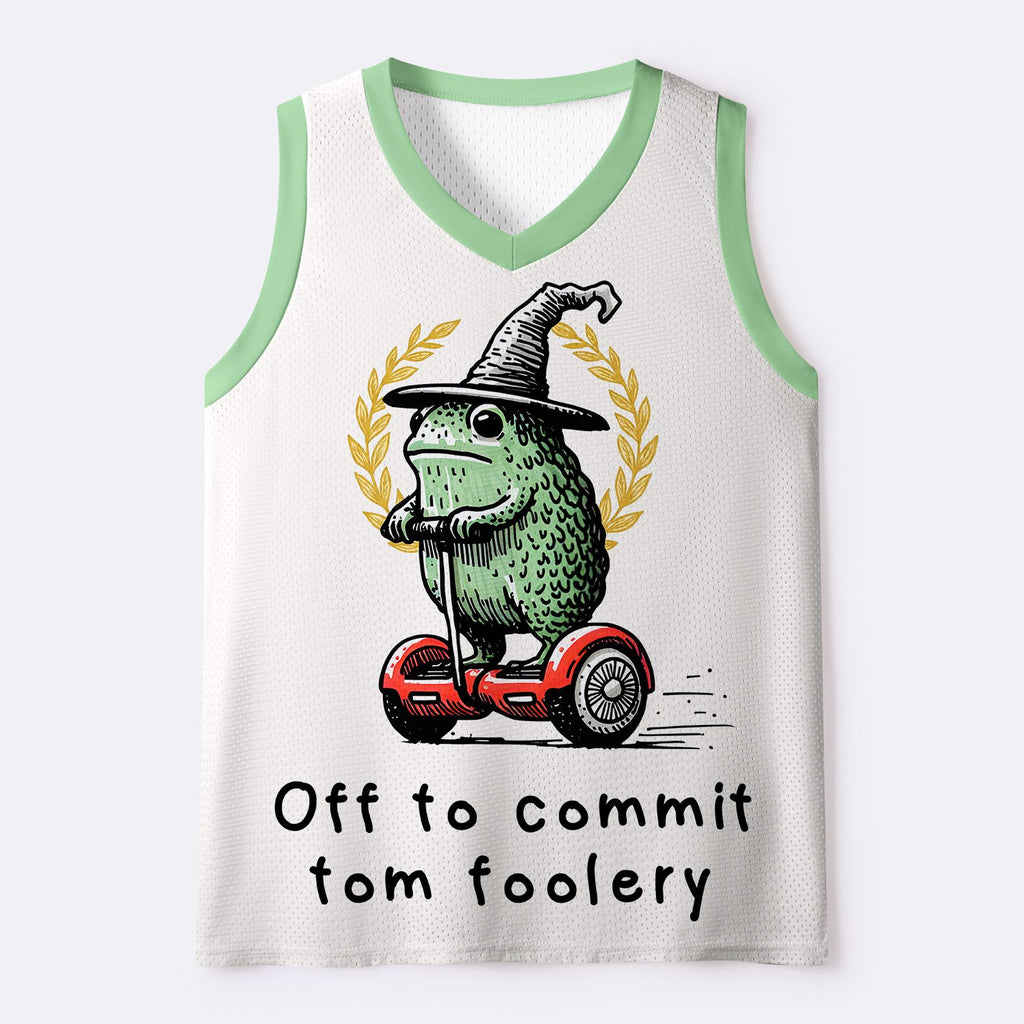Kyoto Frog Riding Scooter Mesh Tank Top