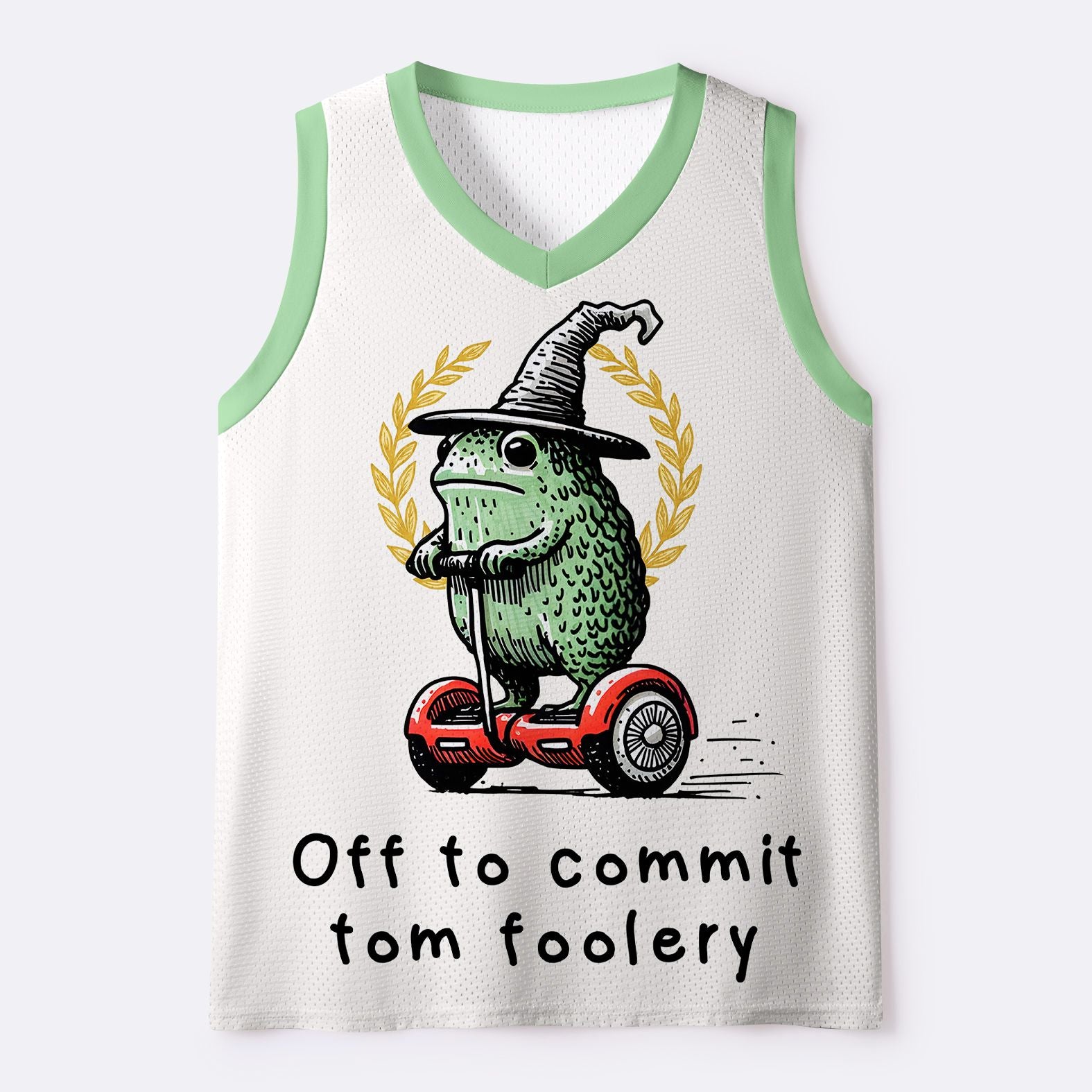 Kyoto Frog Riding Scooter Mesh Tank Top