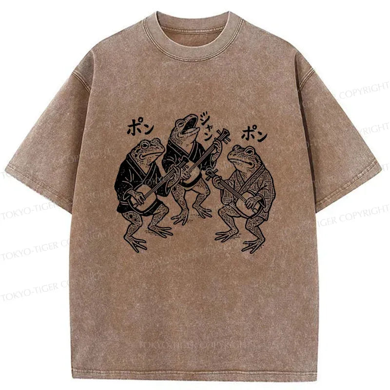 Vintage Kyoto-Lion Frog Tee for Daily Wear