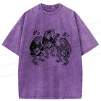 Kyoto-Lion Frog Concert Washed T-Shirt
