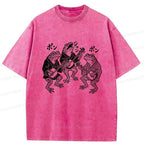 Kyoto-Lion Frog Concert Washed T-Shirt