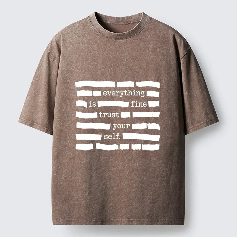 everything is fine meme shirt for streetwear