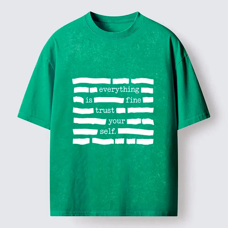 everything is fine meme shirt for streetwear
