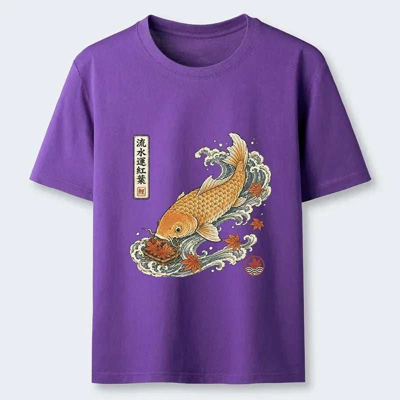 Japanese Koi Carp Wave Art T-Shirt