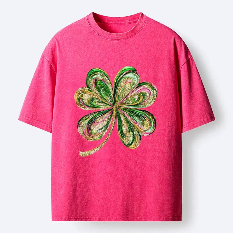 Lucky Four-Leaf Clover T-Shirt Free Shipping