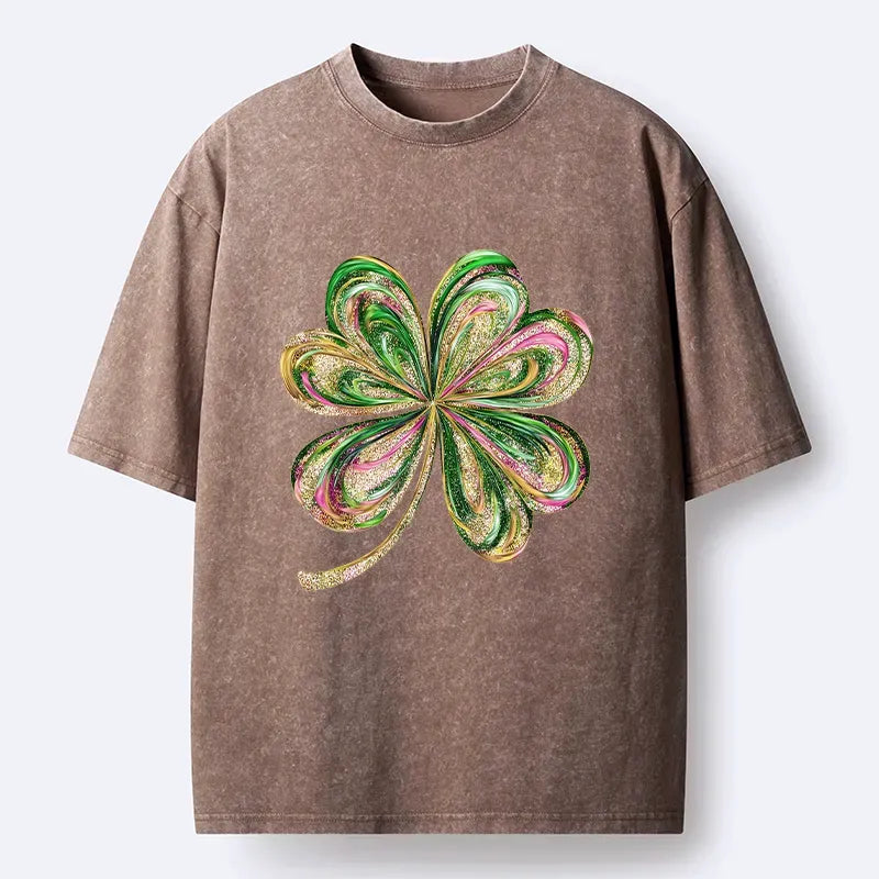Lucky Four-Leaf Clover T-Shirt Free Shipping