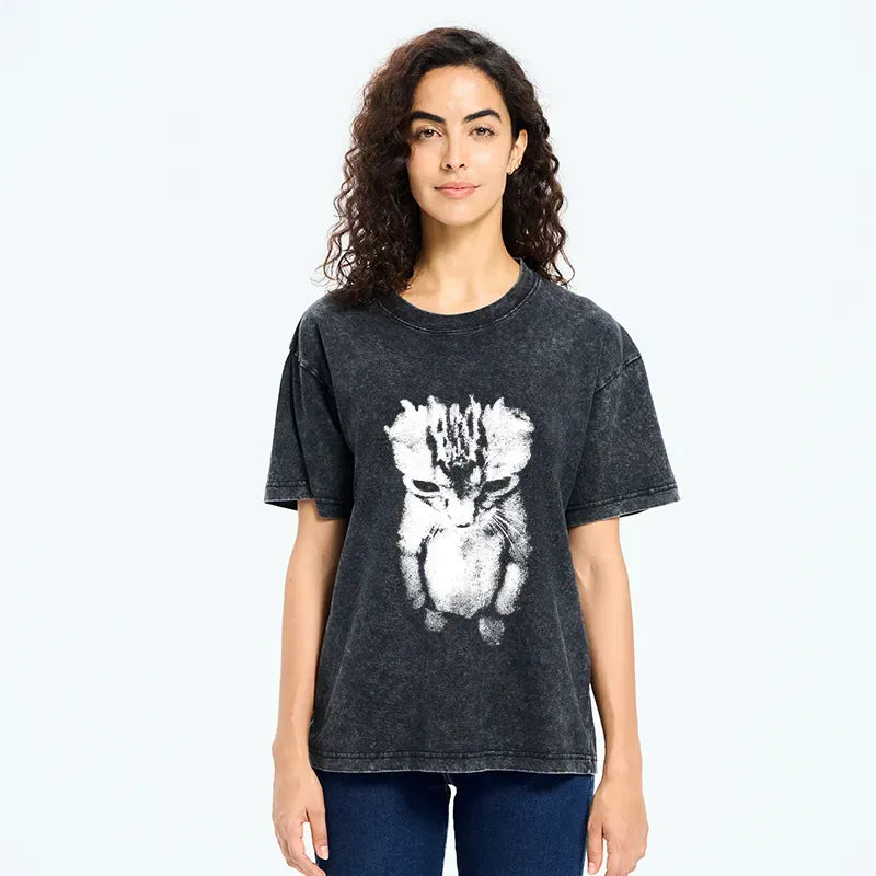 Funny Washed T-Shirt On Sale