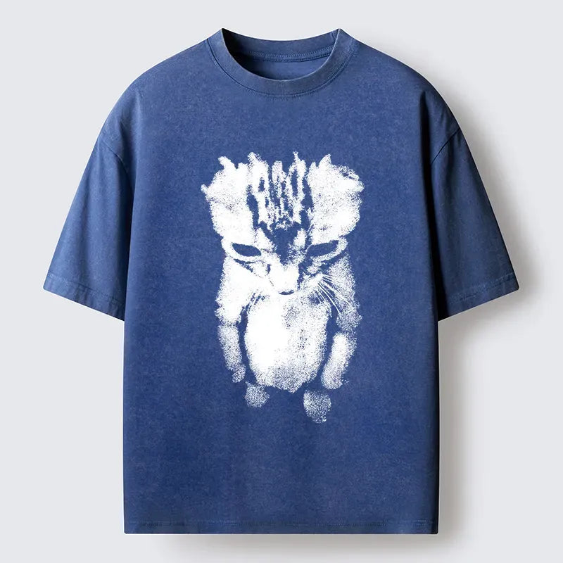 Sad Kitten Meme T-Shirt for Streetwear