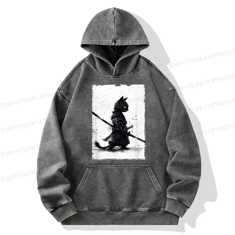 Unisex Samurai Cat Hoodie Gift Idea