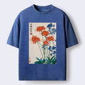 Japanese vintage Kyoto red spider lily tee