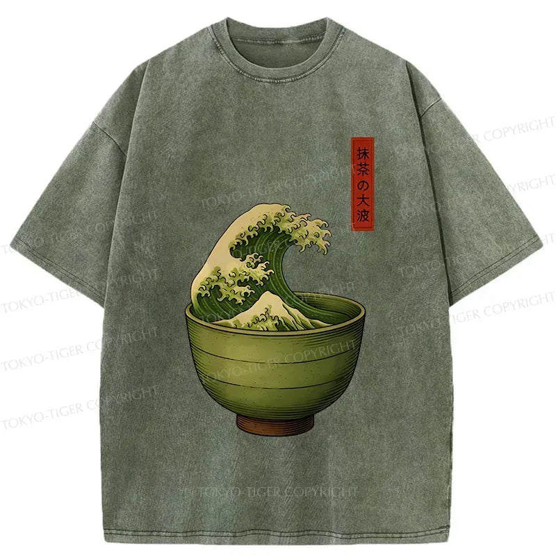 Japanese Vintage Washed T-Shirt for Daily Wear