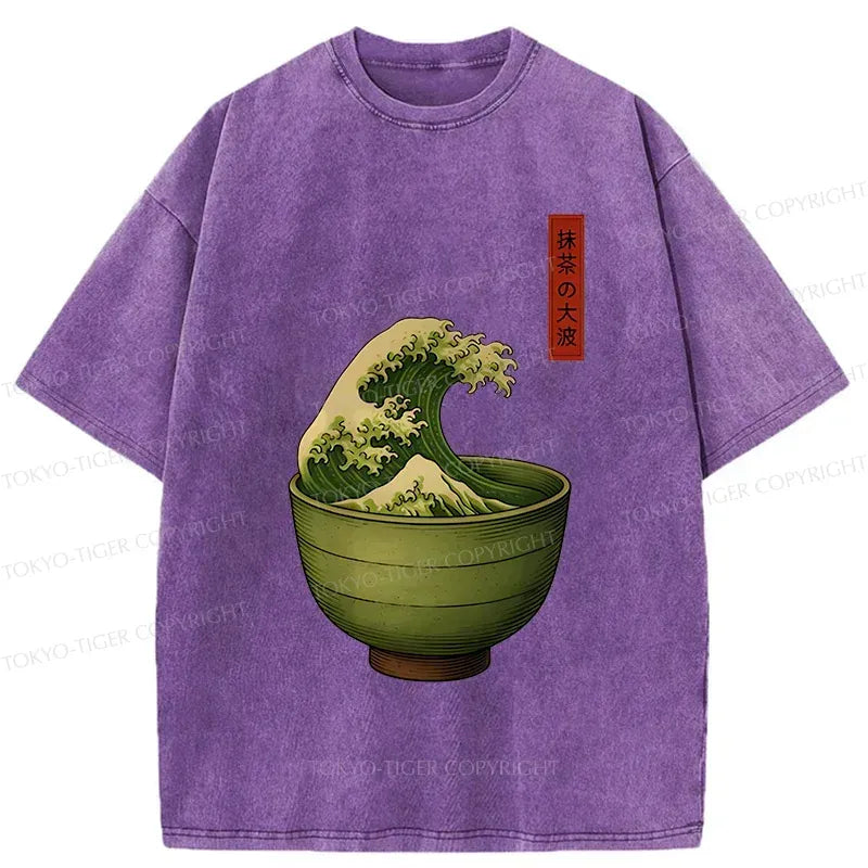 Japanese Vintage Washed T-Shirt for Daily Wear