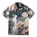 Kyoto Lion Floral Lantern Shirt for Vacation