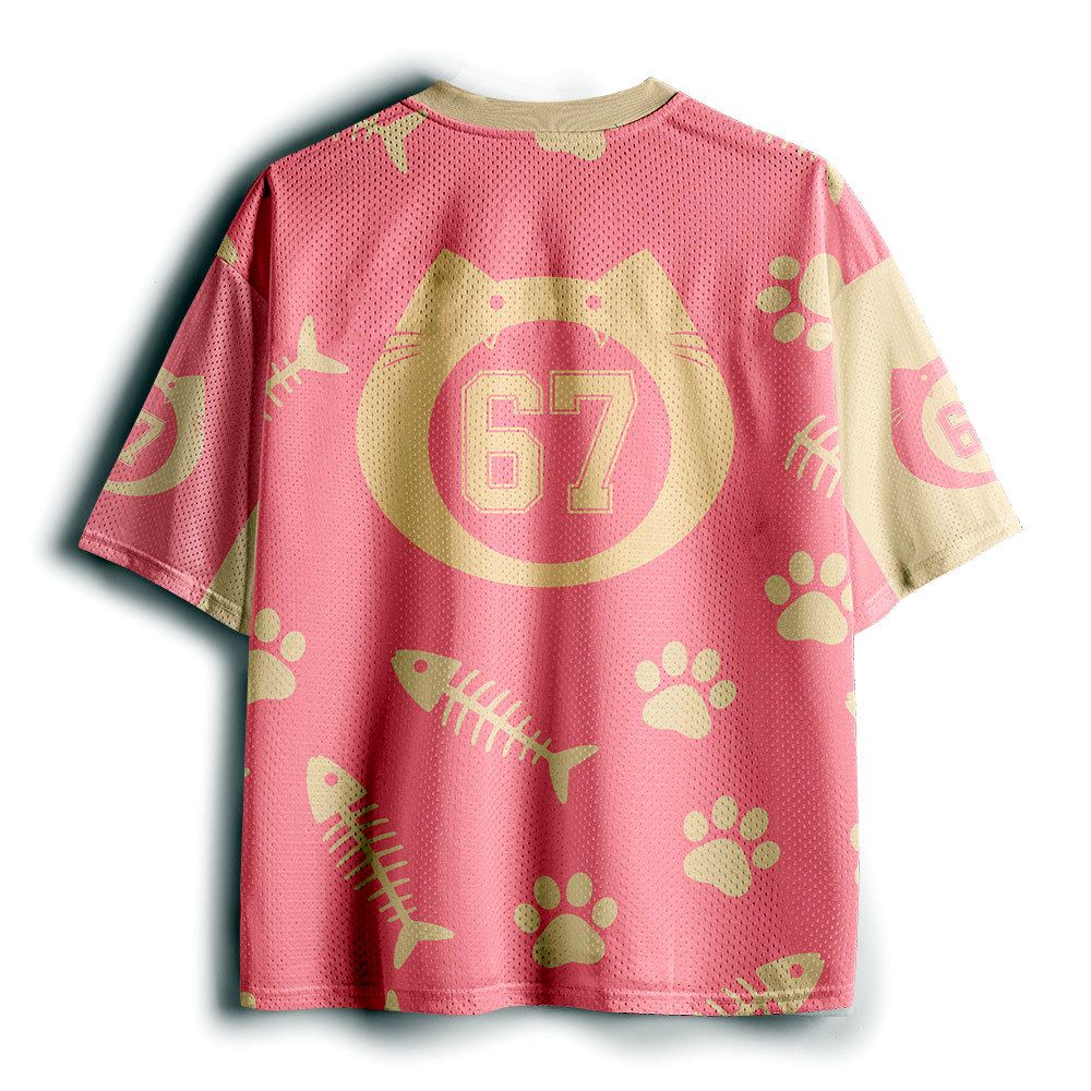 Breathable Cat Mesh Jersey for Daily Wear