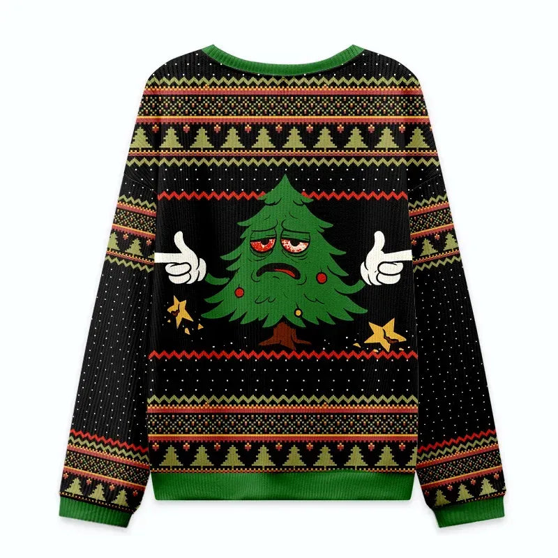 Kyoto-Lion Funny Christmas Tree Christmas Ugly Sweatshirt