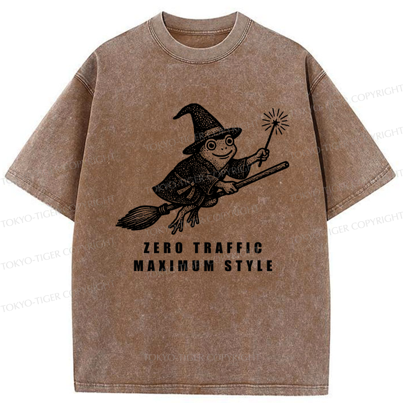 Japanese Magical Frog Washed T-Shirt