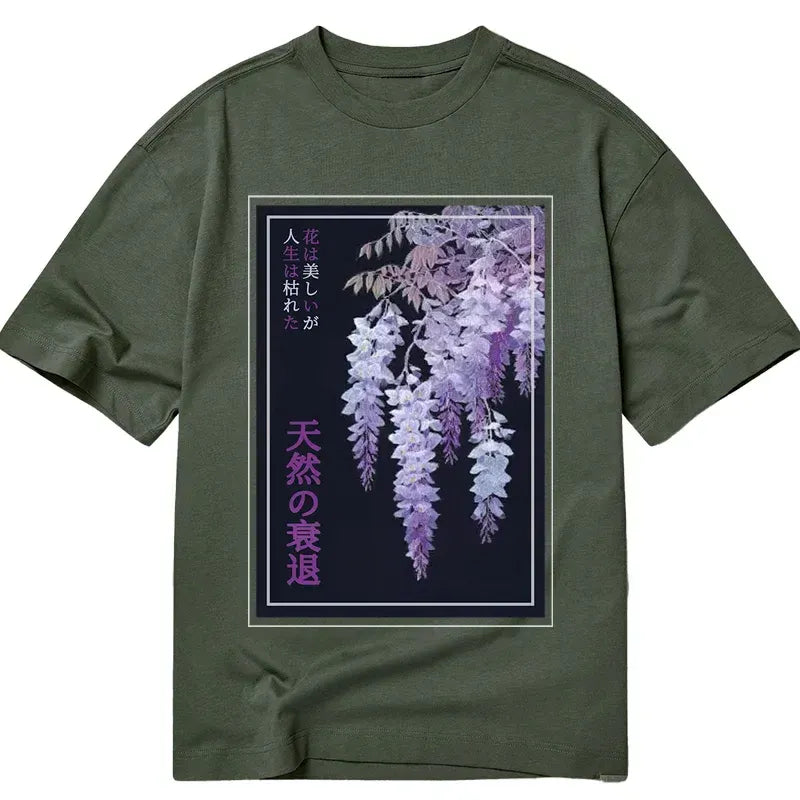 Kyoto-Lion Wisteria Jpanese Flowers Poster Classic T-Shirt