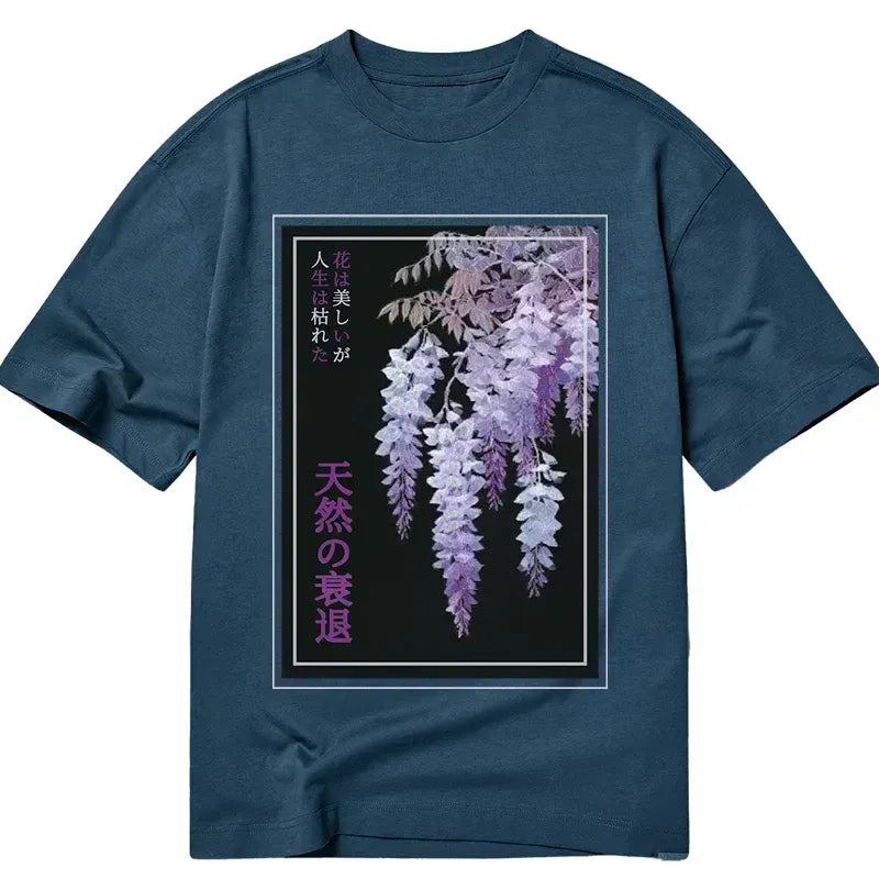 Unisex japanese flower tee best seller