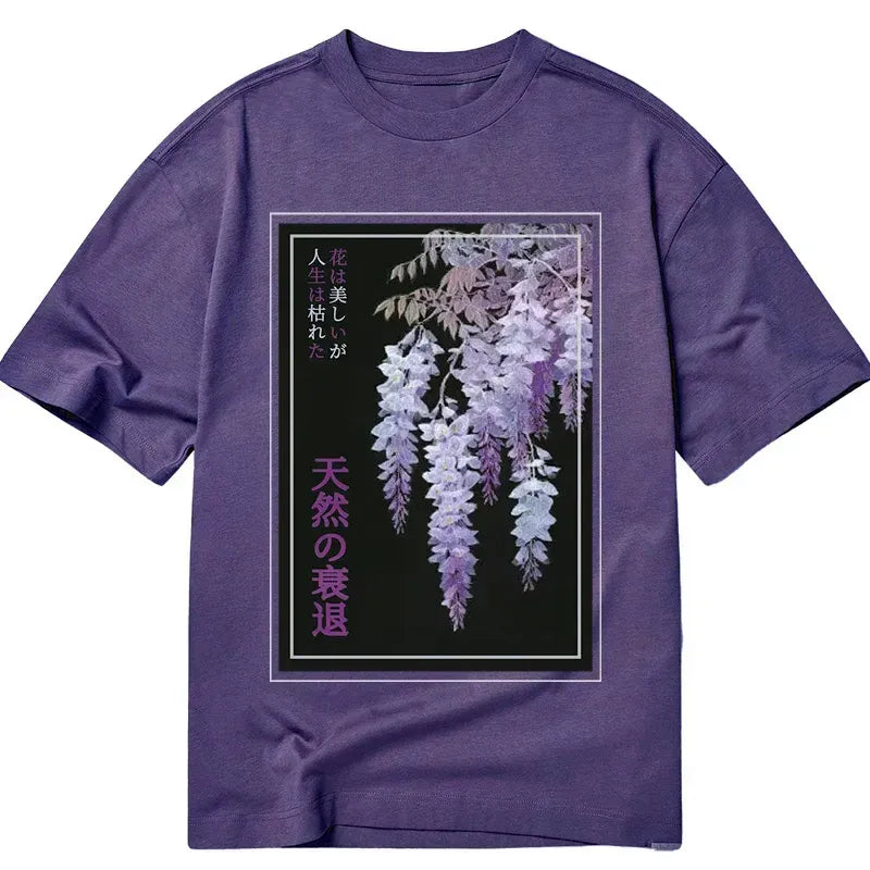Unisex japanese flower tee best seller