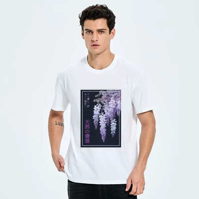 Unisex japanese flower tee best seller