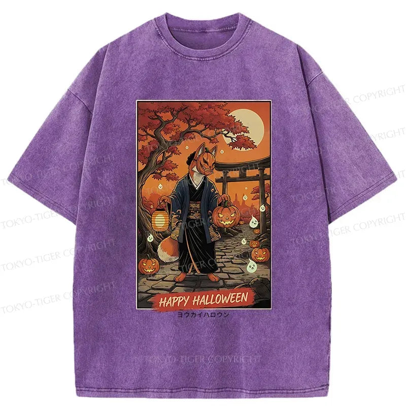 Japanese Fox Demon Halloween T-Shirt
