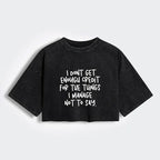 Trendy Japanese Lion Crop Top for Daily Wear