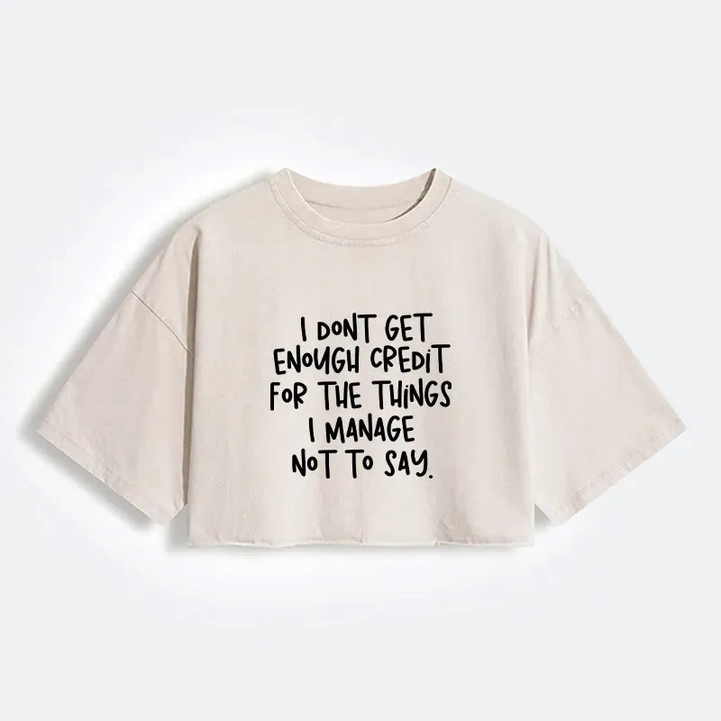 Japanese Saying No Is A Superpower Women Crop Tee