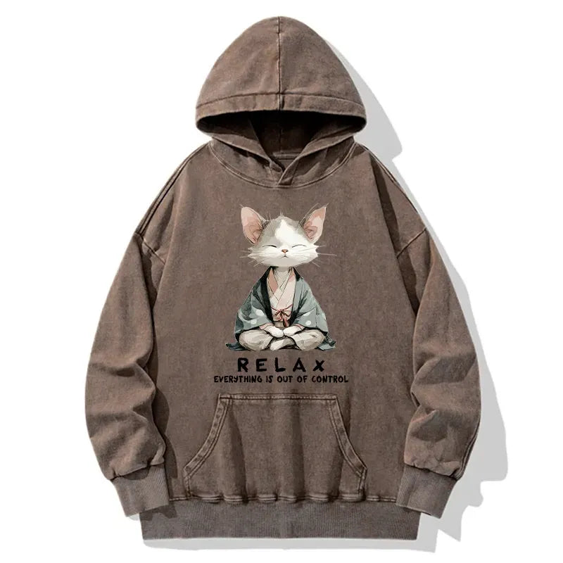Washed Hoodie for Weekend Relaxation