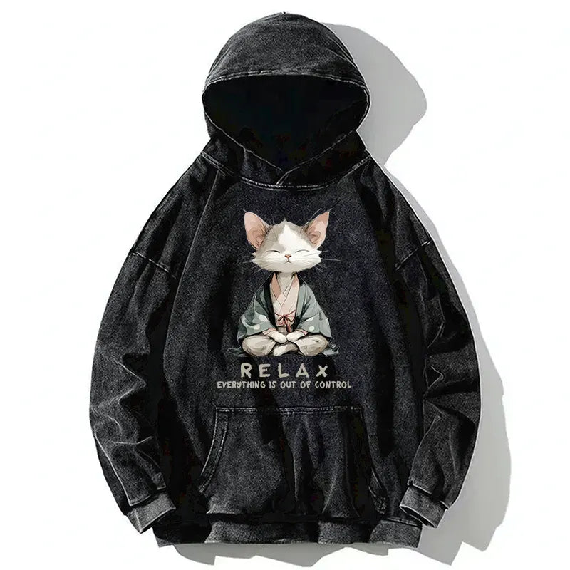 Washed Hoodie for Weekend Relaxation