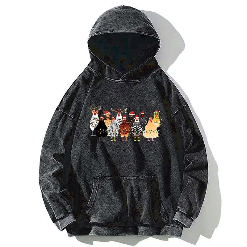 Limited Edition Christmas Chickens Hoodie
