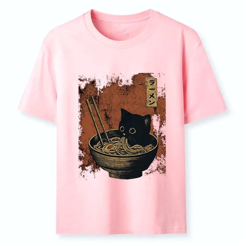 Classic unisex cat t-shirt for daily wear