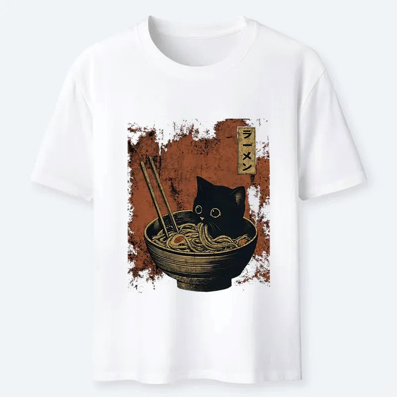 Classic unisex cat t-shirt for daily wear