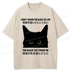 japanese streetwear cat t-shirt free shipping