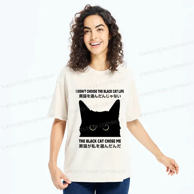 japanese streetwear cat t-shirt free shipping