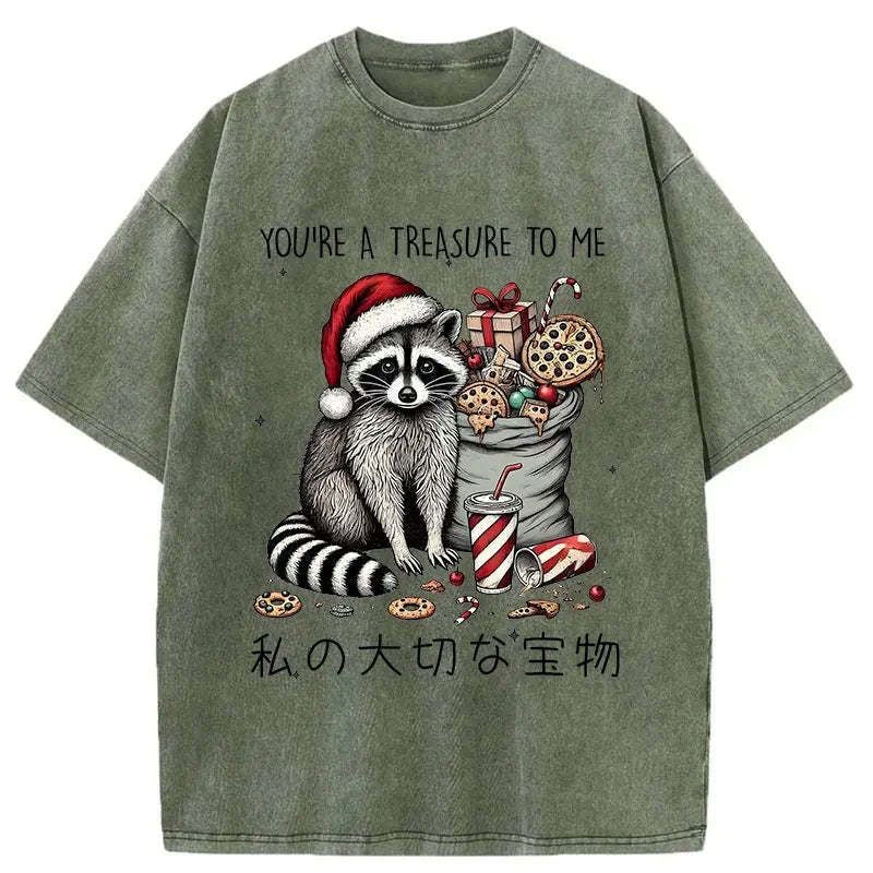 vintage japanese raccoon tee for daily wear
