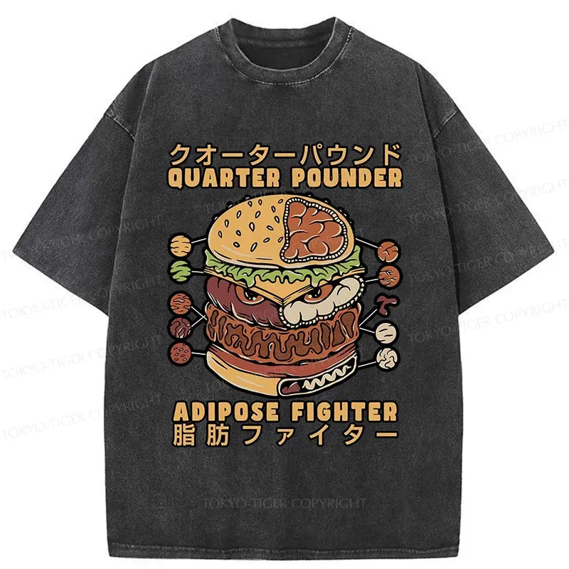Japanese Vintage Washed T-Shirt for Daily Wear
