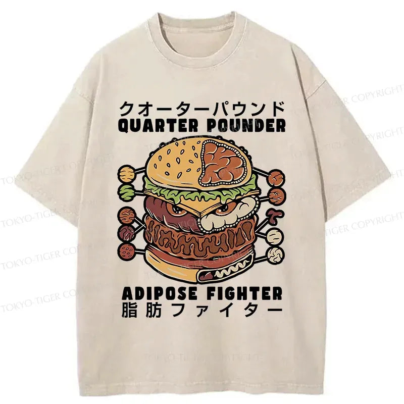 Kyoto-Lion Big Mac Hamburger Washed T-Shirt