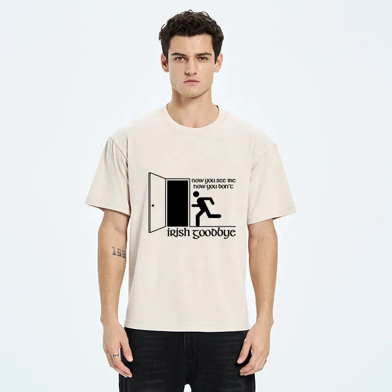 Kyoto-Lion Irish Goodbye Exit Washed T-Shirt