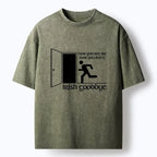 Kyoto-Lion Irish Goodbye Exit Washed T-Shirt